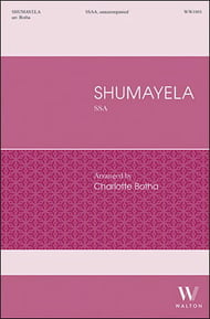 Shumayela SSAA choral sheet music cover Thumbnail